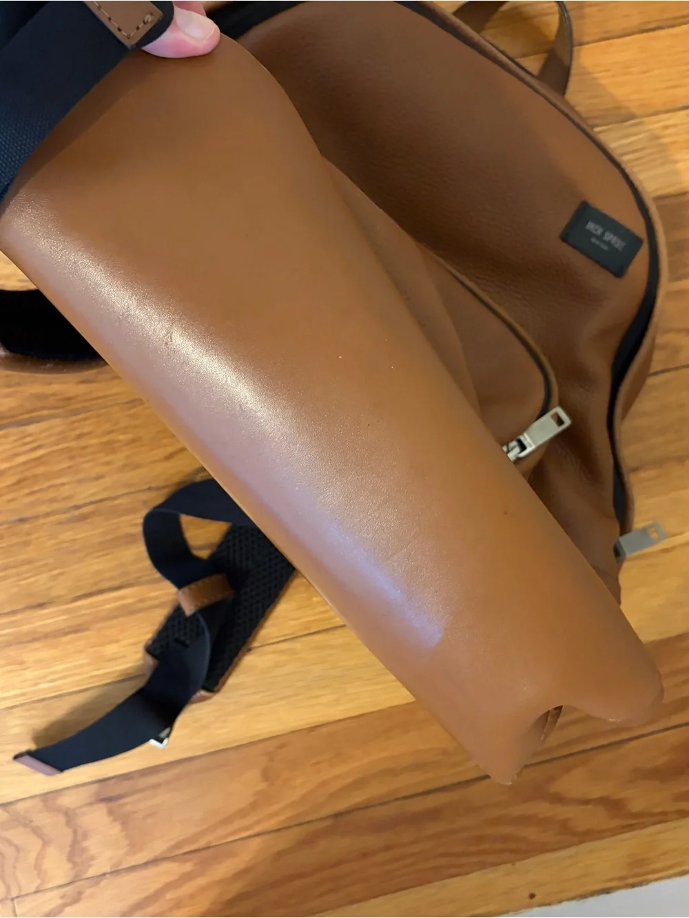 Jack Spade Men's Tan Leather Backpack *See Description